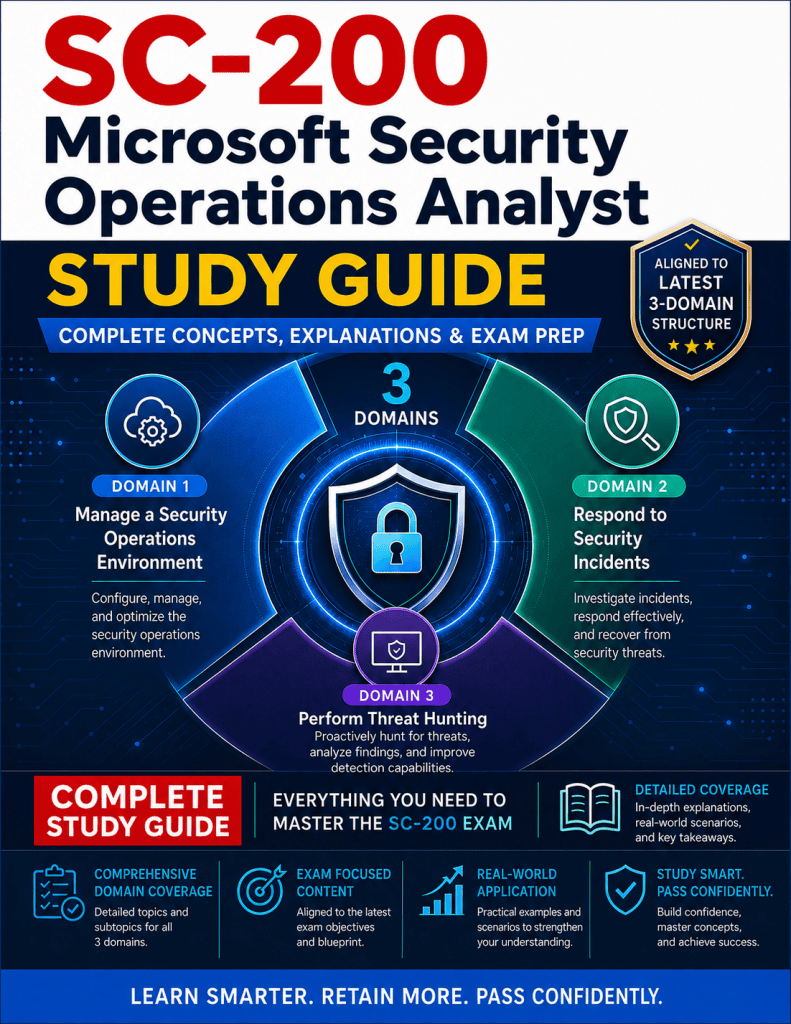 SC-200 Microsoft Security Operations Analyst Certification Study Guide